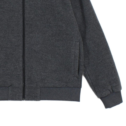 Mens Jacket Full Zip Embroidered Logo Wool Blend