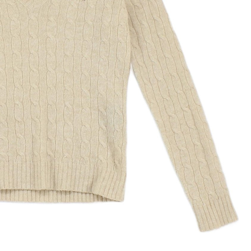 Womens V-Neck Jumper Knit Lambswool