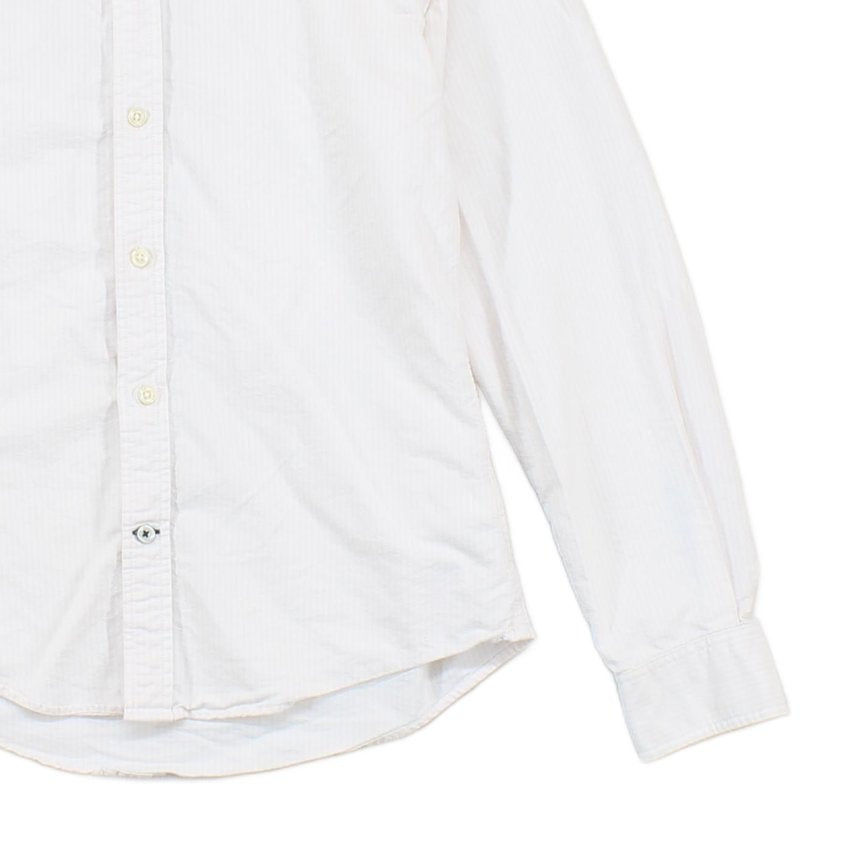 Mens Striped Shirt Custom Fit Classic Long Sleeve