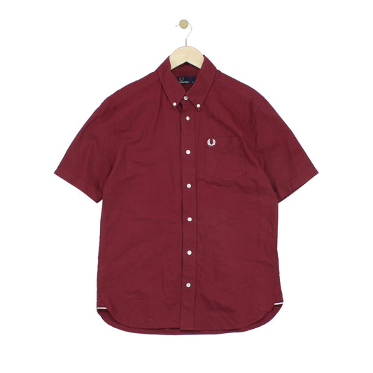 Mens Oxford Shirt Button Up Short Sleeve