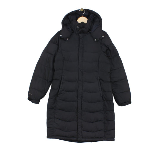 Womens Down Quilted Coat Hooded Full Zip Outdoor