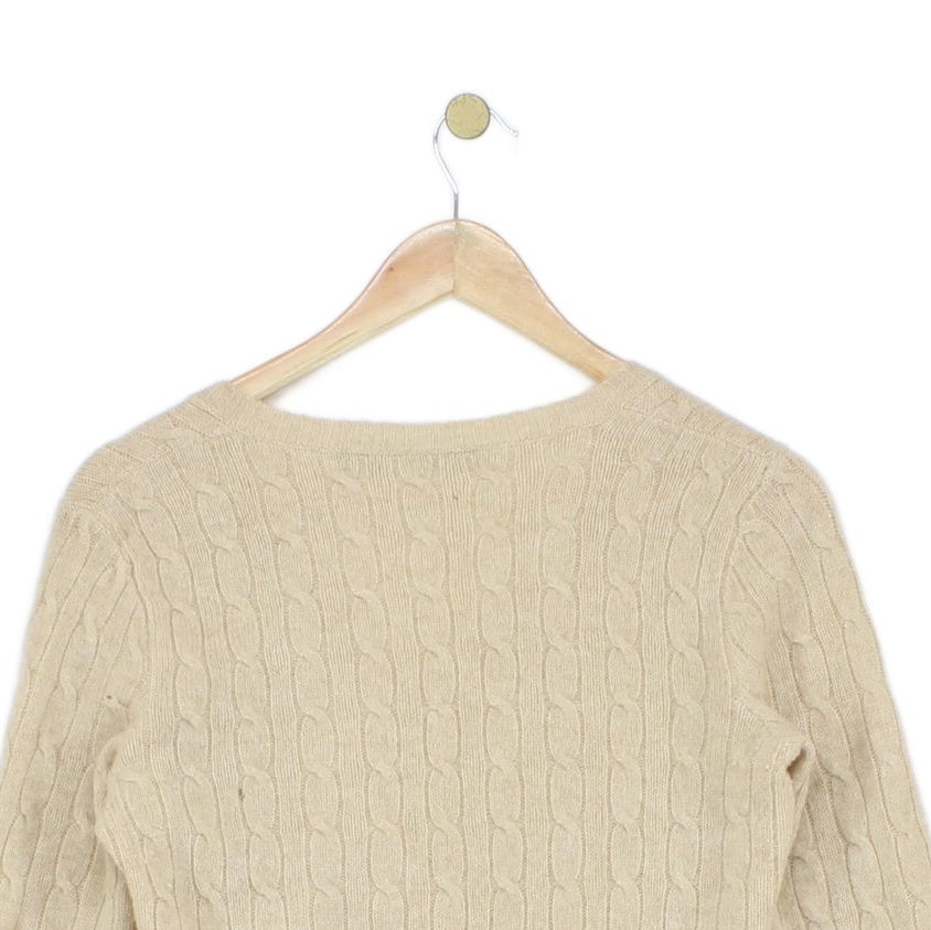 Womens V-Neck Jumper Knit Lambswool