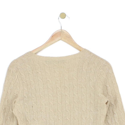Womens V-Neck Jumper Knit Lambswool