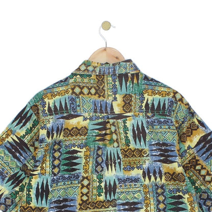Mens Abstract Shirt Short Sleeve