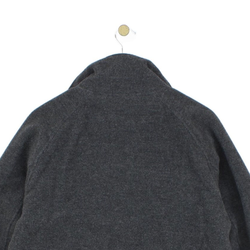 Mens Jacket Full Zip Embroidered Logo Wool Blend