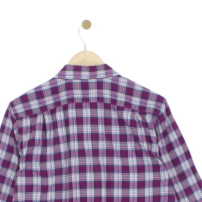 Mens Plaid Shirt Button Up Check