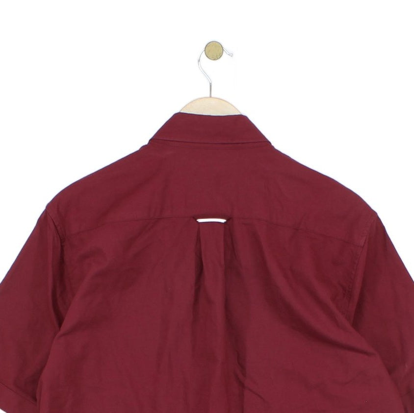 Mens Oxford Shirt Button Up Short Sleeve