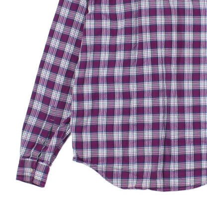 Mens Plaid Shirt Button Up Check