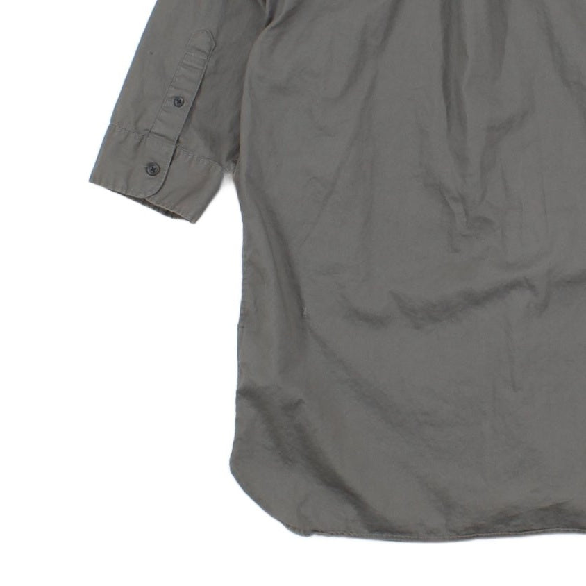Mens Shirt Button Up Collared Short Sleeve
