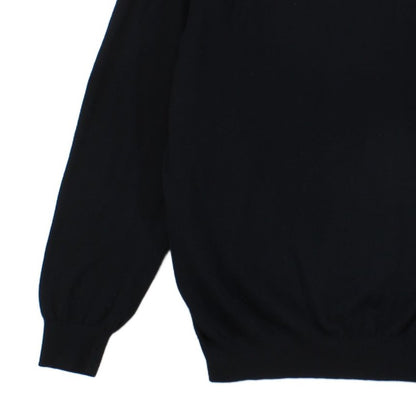 Mens V-Neck Jumper Ribbed Knit Long Sleeve