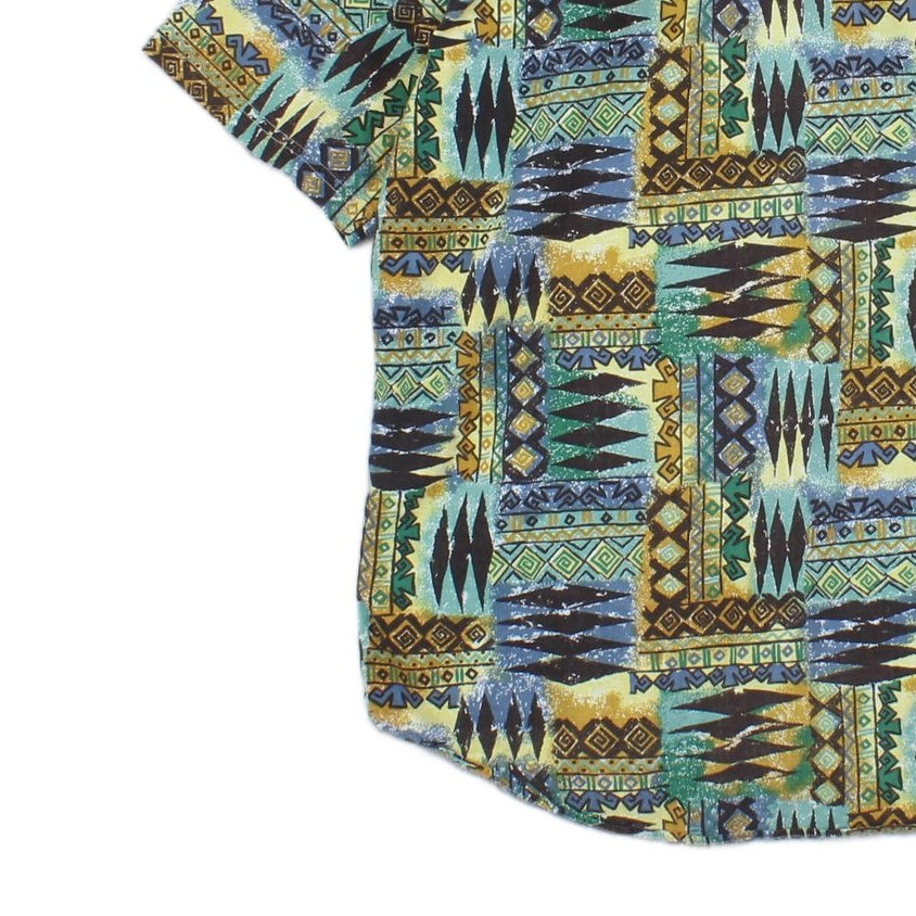 Mens Abstract Shirt Short Sleeve