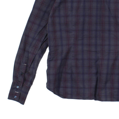 Mens Plaid Shirt Long Sleeve Snap
