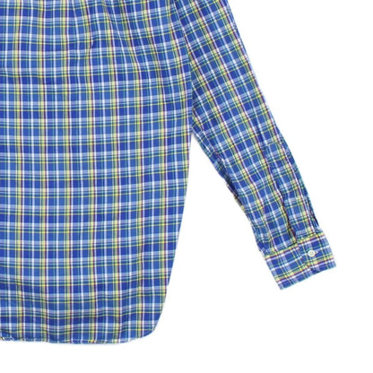 Mens Plaid Shirt Button Up Check