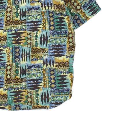 Mens Abstract Shirt Short Sleeve