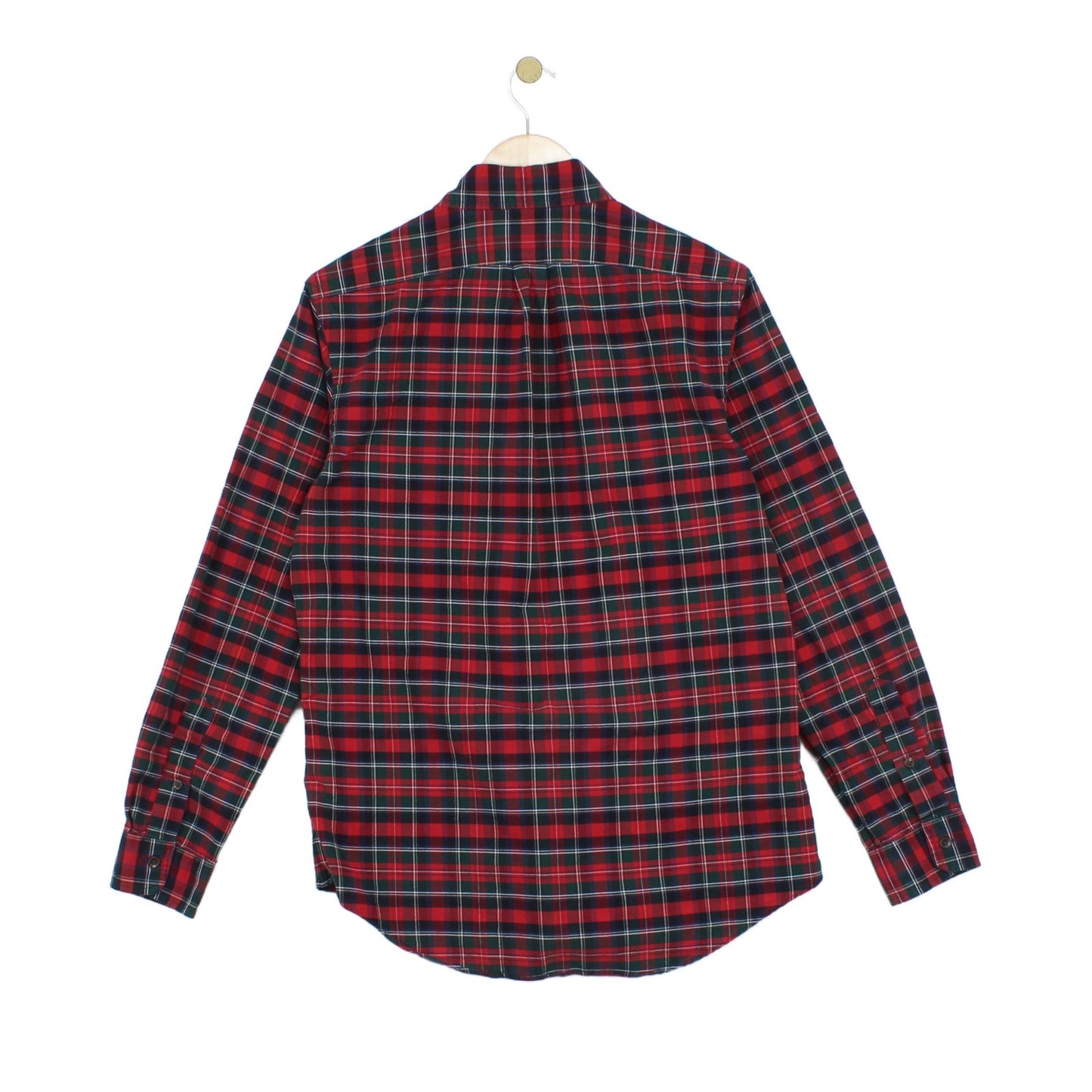 Mens Plaid Shirt Custom Fit Button Up Long Sleeve