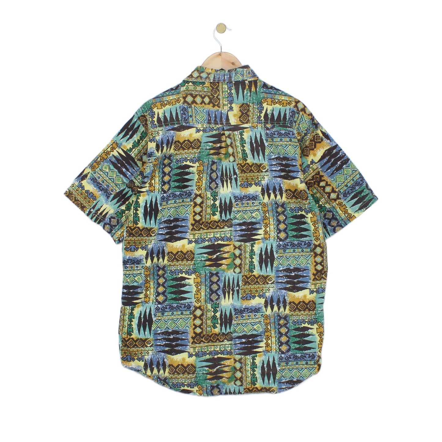 Mens Abstract Shirt Short Sleeve
