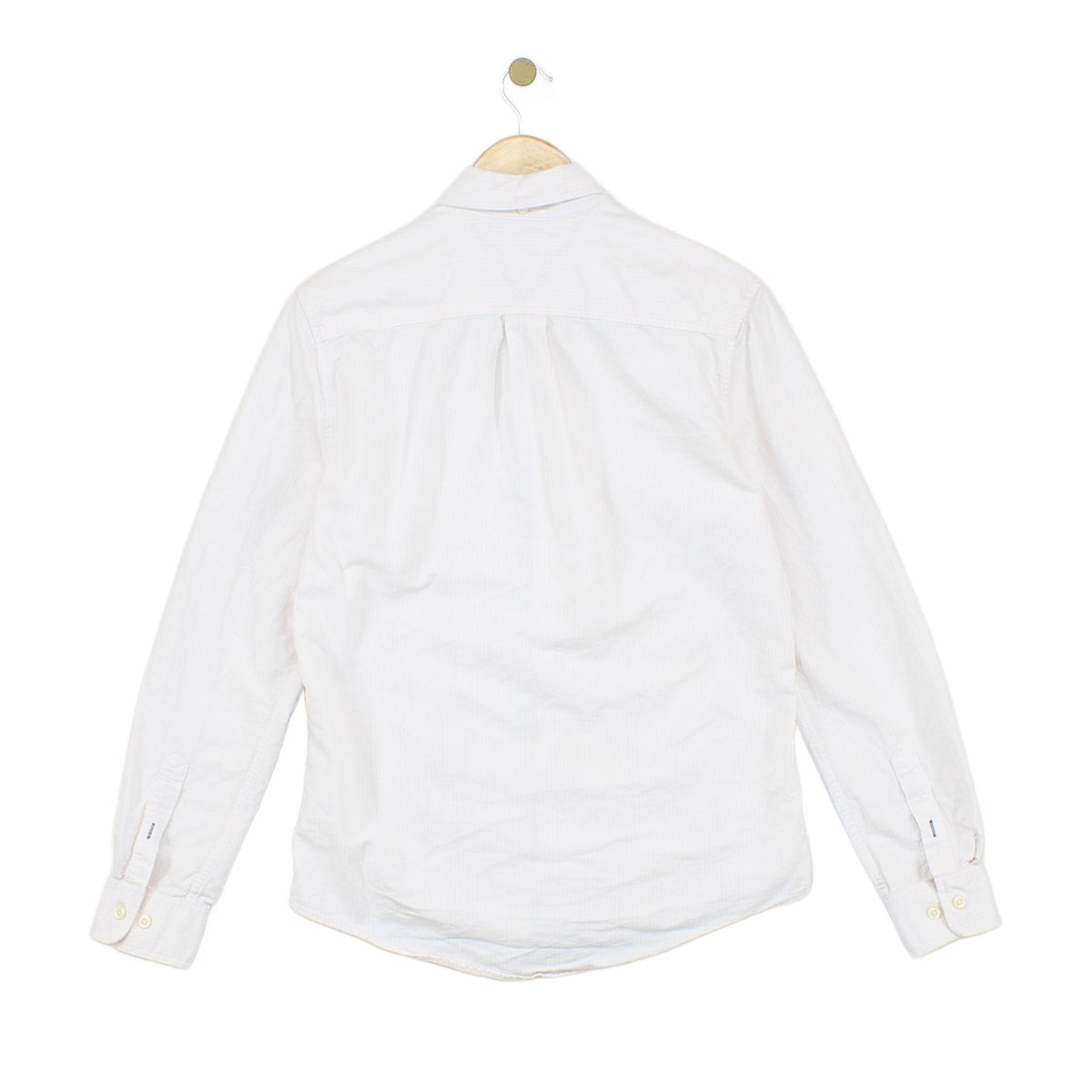 Mens Striped Shirt Custom Fit Classic Long Sleeve