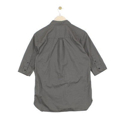 Mens Shirt Button Up Collared Short Sleeve