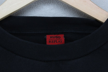 Mens Replay Sweatshirt Oversized Long Sleeve Pullover