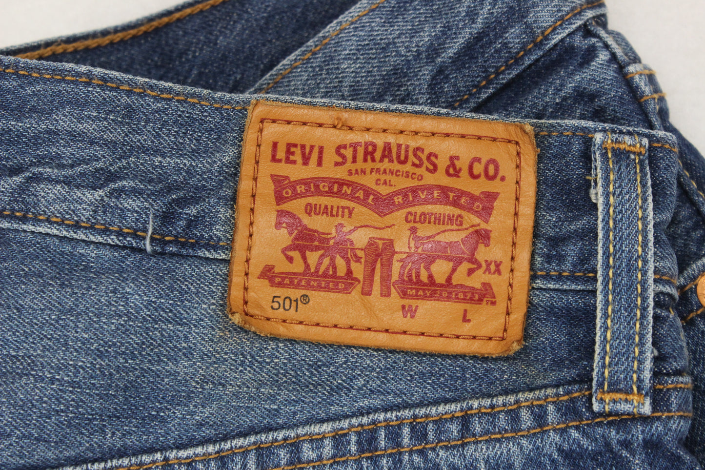 Womens 501 Jeans Classic Fit 100% Cotton Denim