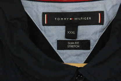 Mens Shirt Slim Fit Stretch Button Down