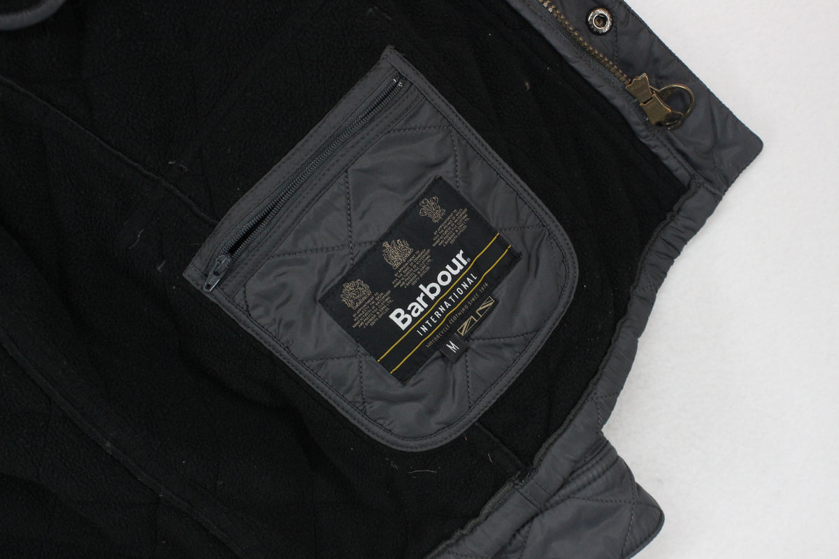 Mens Quilted Jacket Full Zip Outdoor