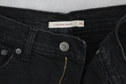 Womens Denim Shorts A-Line Mom