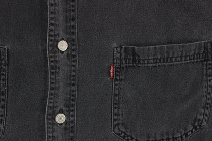 Mens Denim Shirt Long Sleeve Oversized