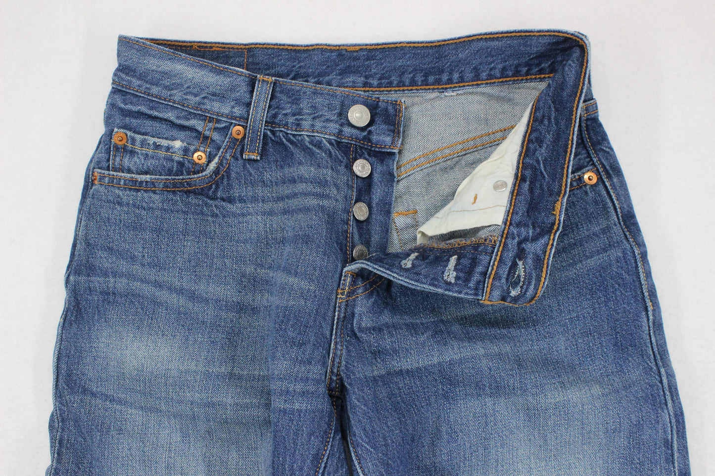Womens 501 Jeans Classic Fit 100% Cotton Denim