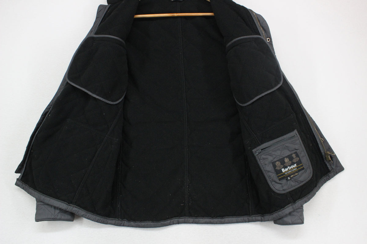 Mens Quilted Jacket Full Zip Outdoor