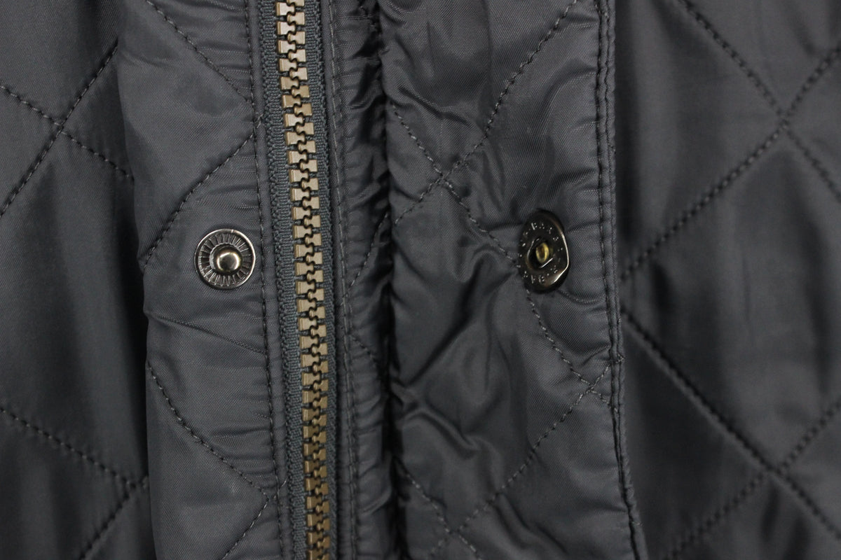 Mens Quilted Jacket Full Zip Outdoor