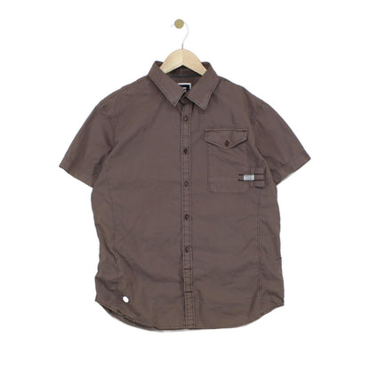 Mens Shirt Casual Short Sleeve Button Up Summer