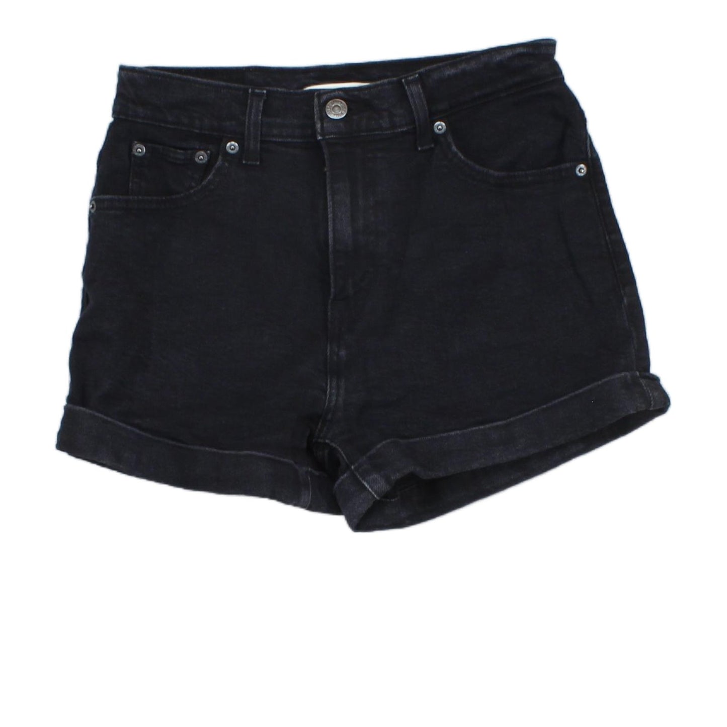 Womens Denim Shorts A-Line Mom