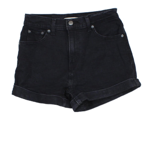 Womens Denim Shorts A-Line Mom