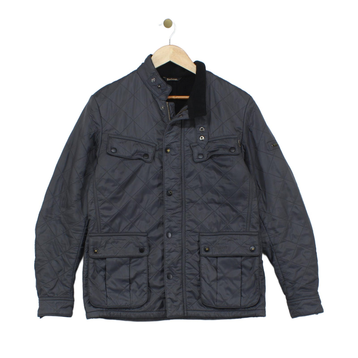 Mens Quilted Jacket Full Zip Outdoor