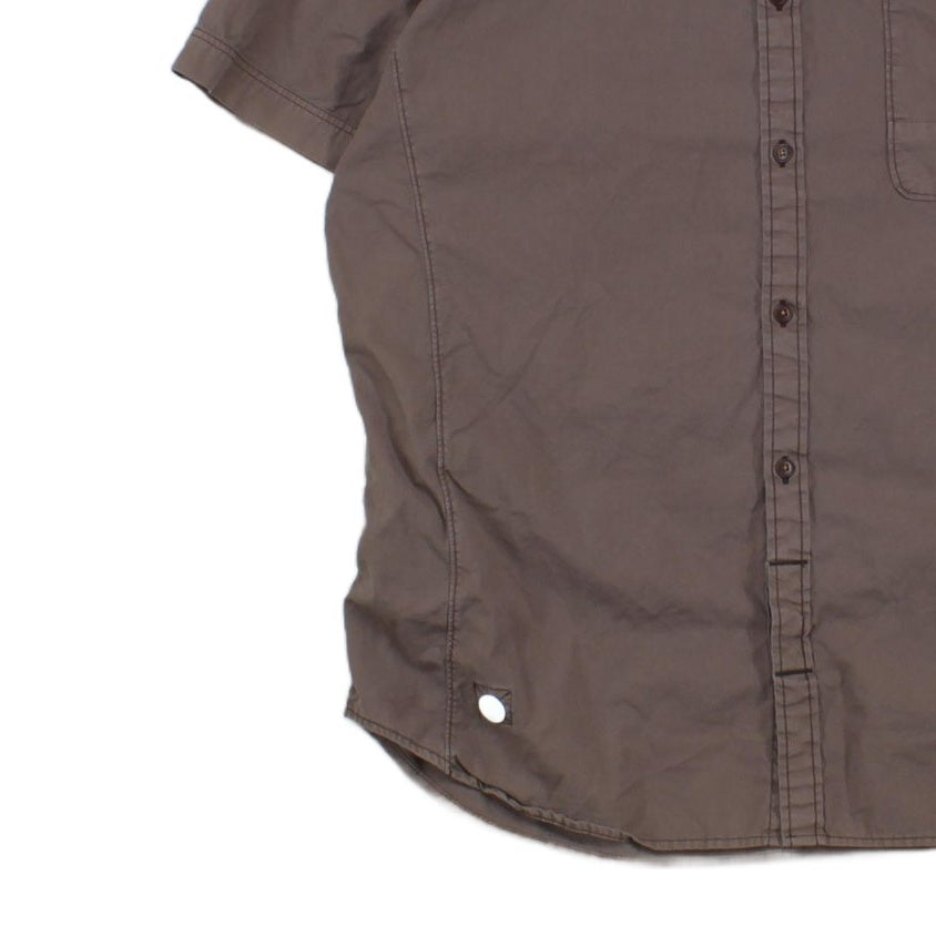 Mens Shirt Casual Short Sleeve Button Up Summer