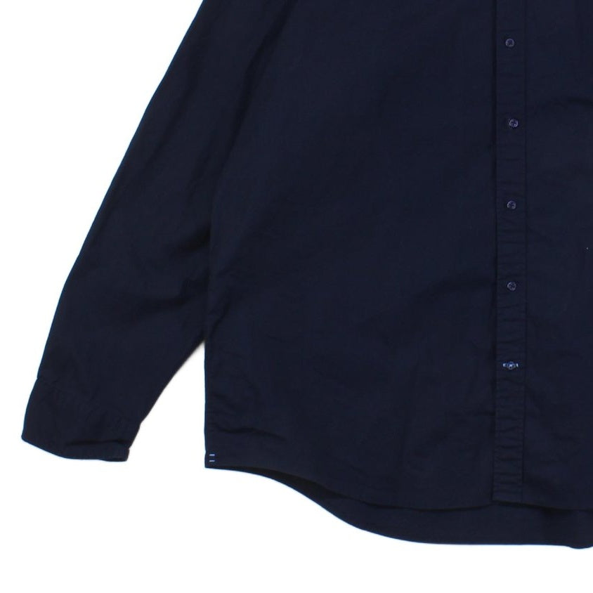 Mens Shirt Slim Fit Stretch Button Down