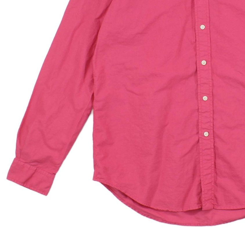 Mens Shirt Button Down Long Sleeve Collar