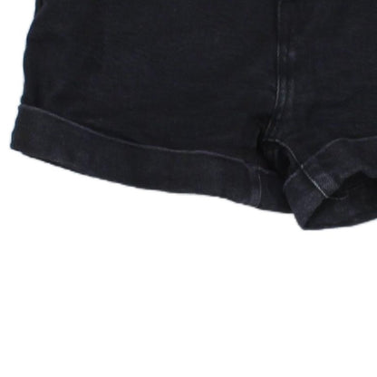 Womens Denim Shorts A-Line Mom