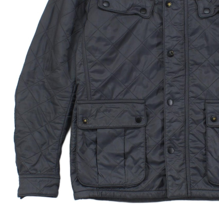 Mens Quilted Jacket Full Zip Outdoor