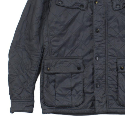 Mens Quilted Jacket Full Zip Outdoor