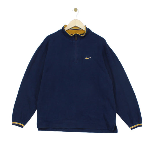 Mens 1/4 Zip Sweatshirt Oversized Pullover