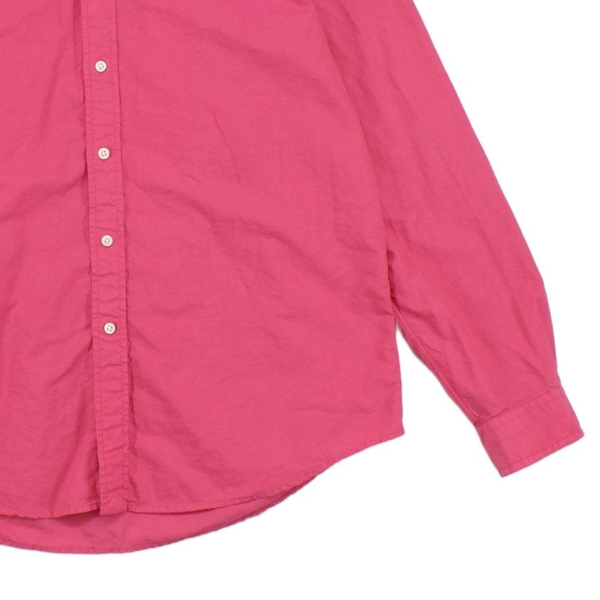 Mens Shirt Button Down Long Sleeve Collar
