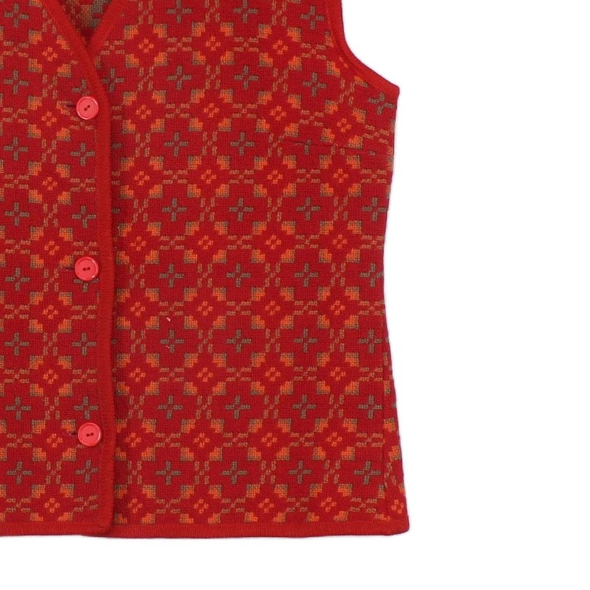 Womens Wool Waistcoat Uk Made Button Up