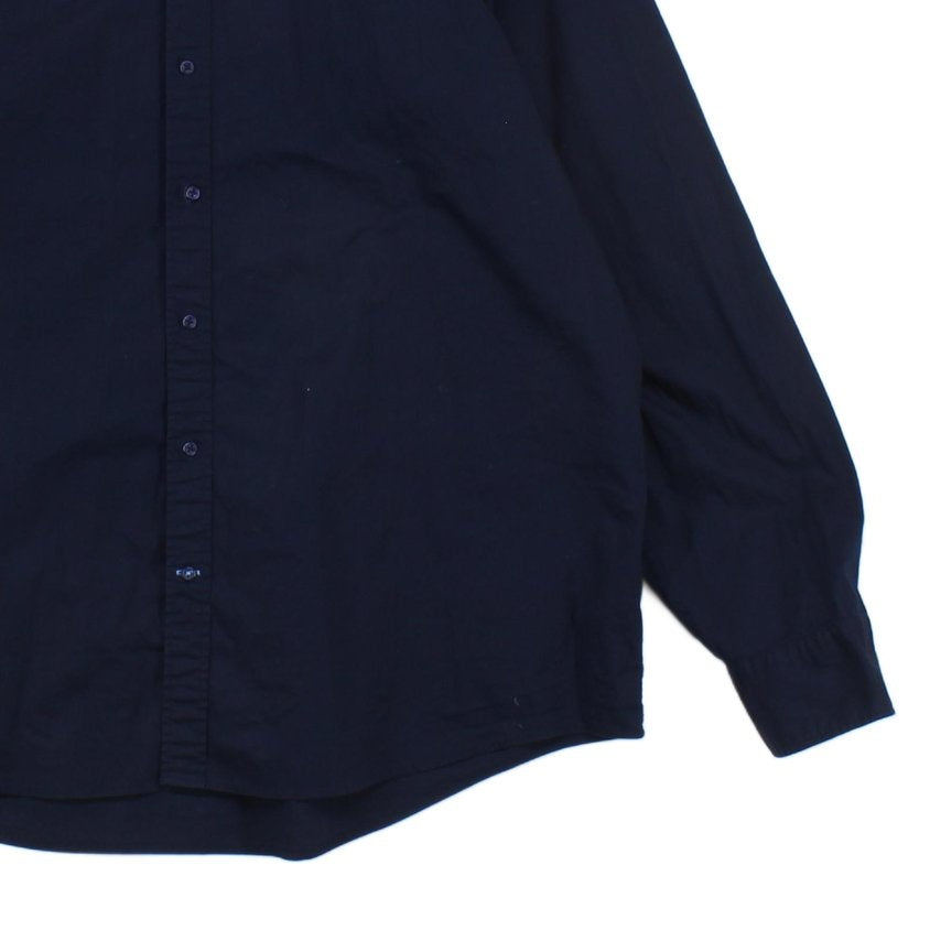 Mens Shirt Slim Fit Stretch Button Down