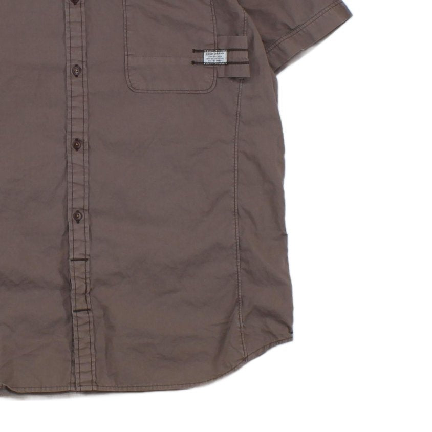Mens Shirt Casual Short Sleeve Button Up Summer