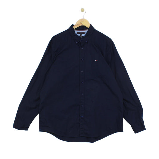 Mens Shirt Slim Fit Stretch Button Down