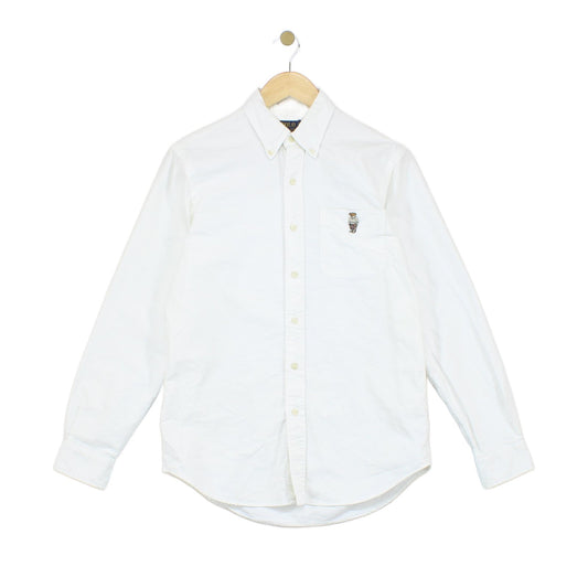 Mens Bear Oxford Shirt Classic Fit Button Down