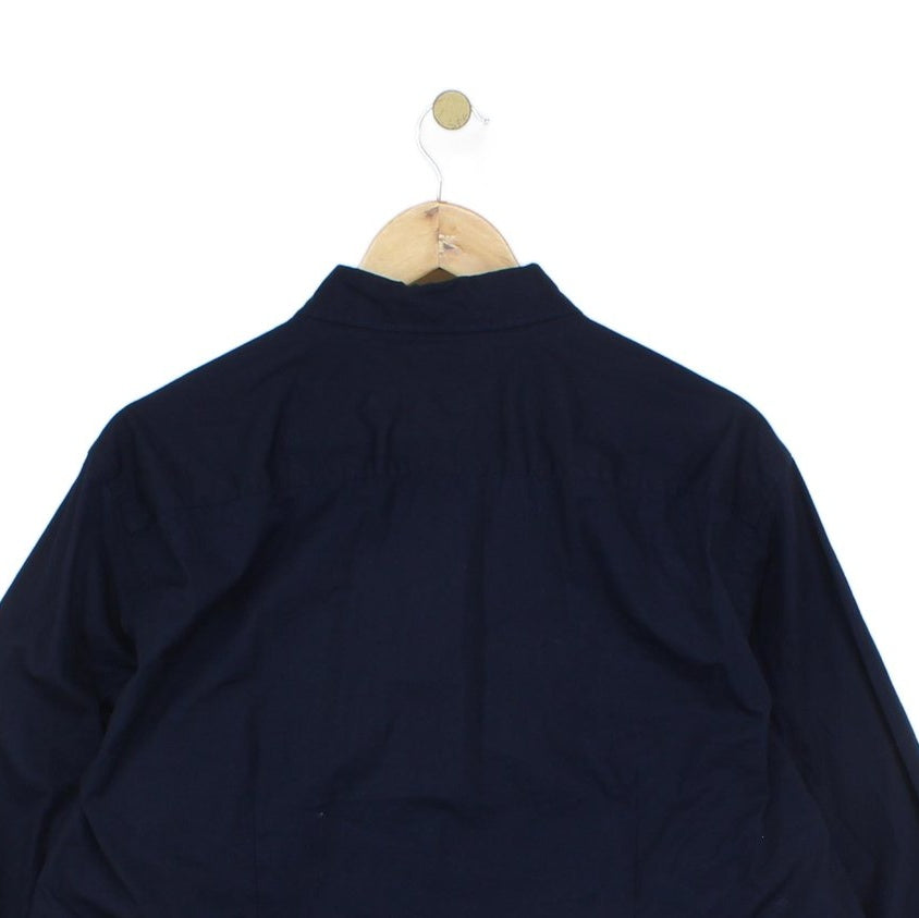 Mens Shirt Slim Fit Stretch Button Down