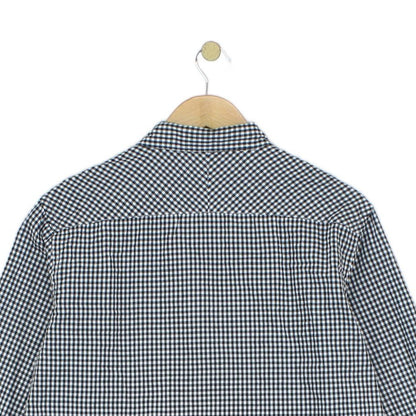 Mens Check Shirt Long Sleeve Tailored Fit